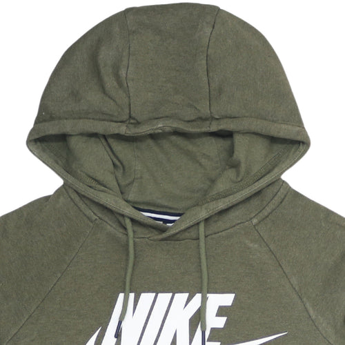 Nike Men's Green XS Pullover Hoodie with Logo Graphic Print