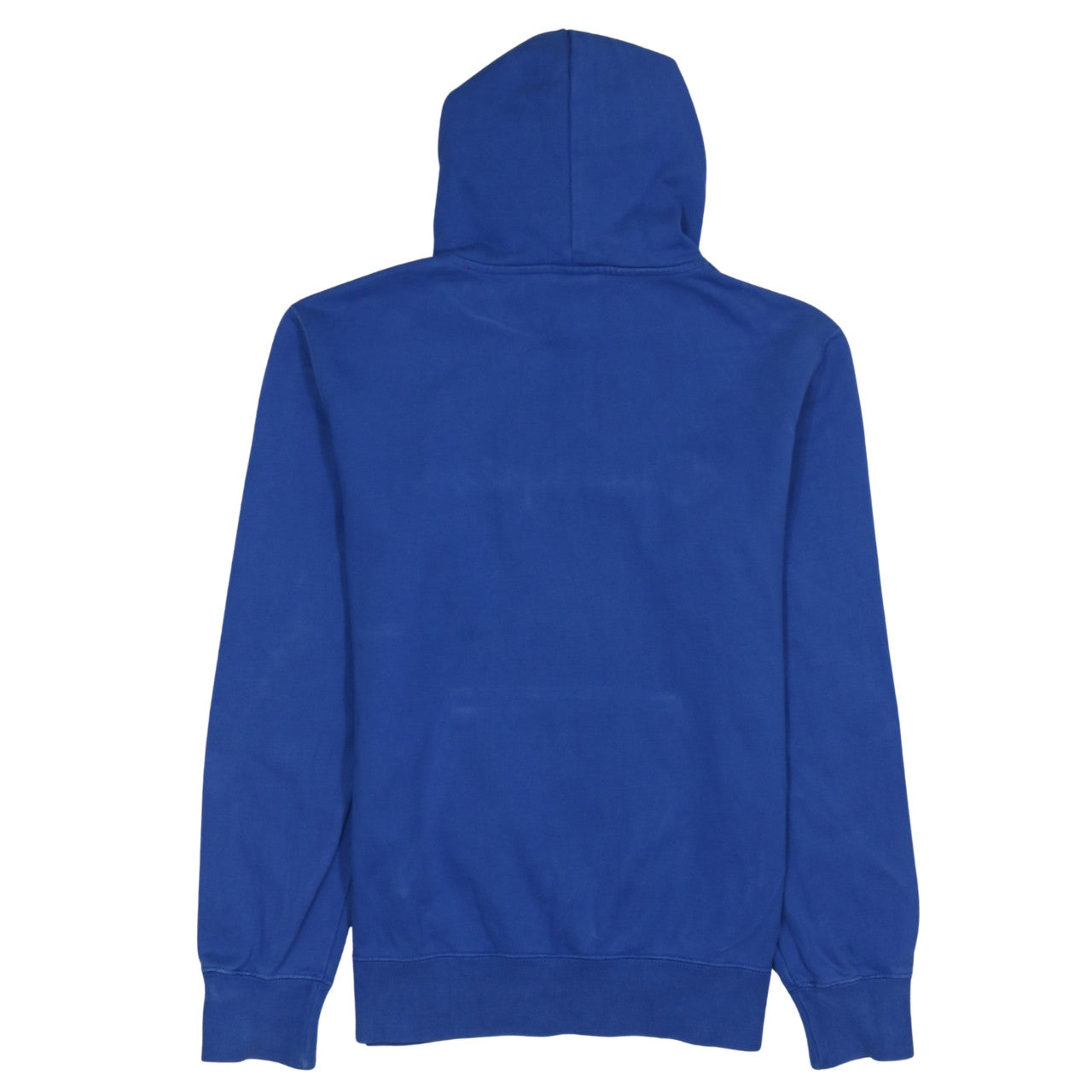 Champion Men Blue Pullover Hoodie Large Logo Cotton Sweatshirt