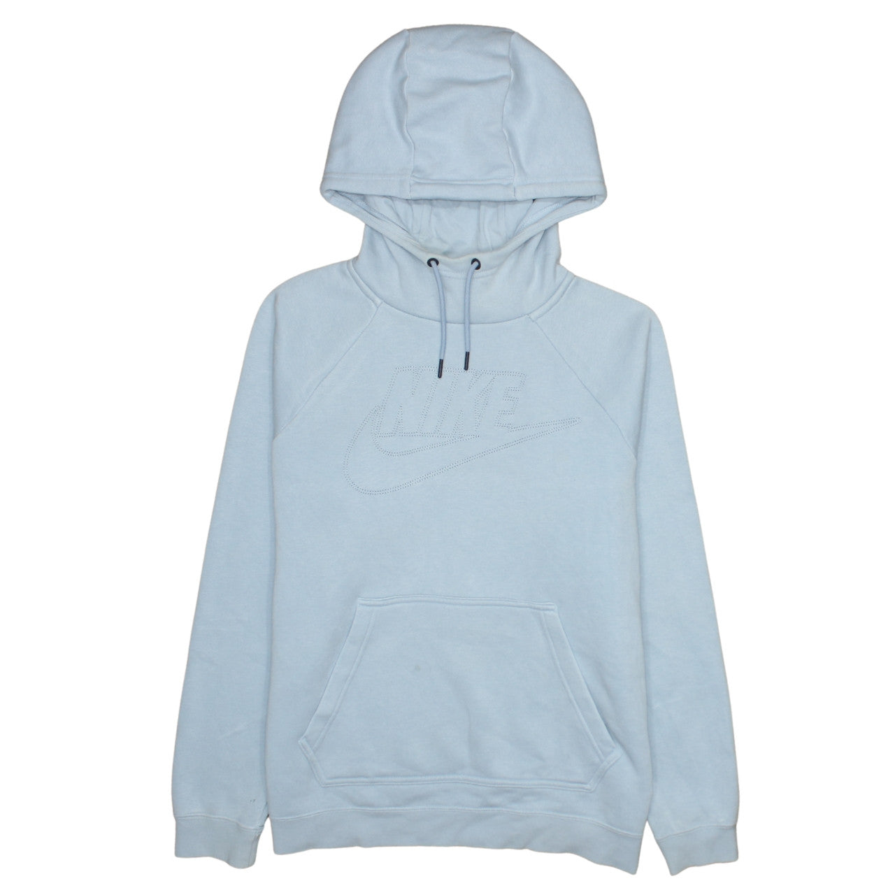 Nike Women Blue Pullover Hoodie Cotton Blend Medium