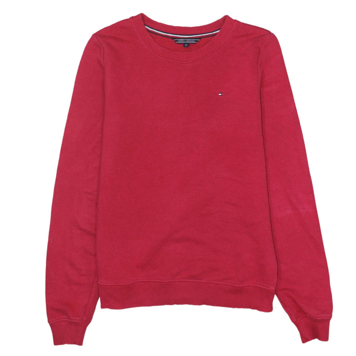 Tommy Hilfiger Men's Red XS Crew Neck Cotton Pullover Sweatshirt
