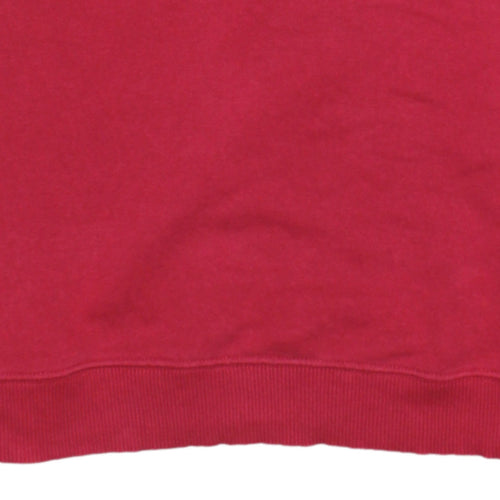 Tommy Hilfiger Men's Red XS Crew Neck Cotton Pullover Sweatshirt