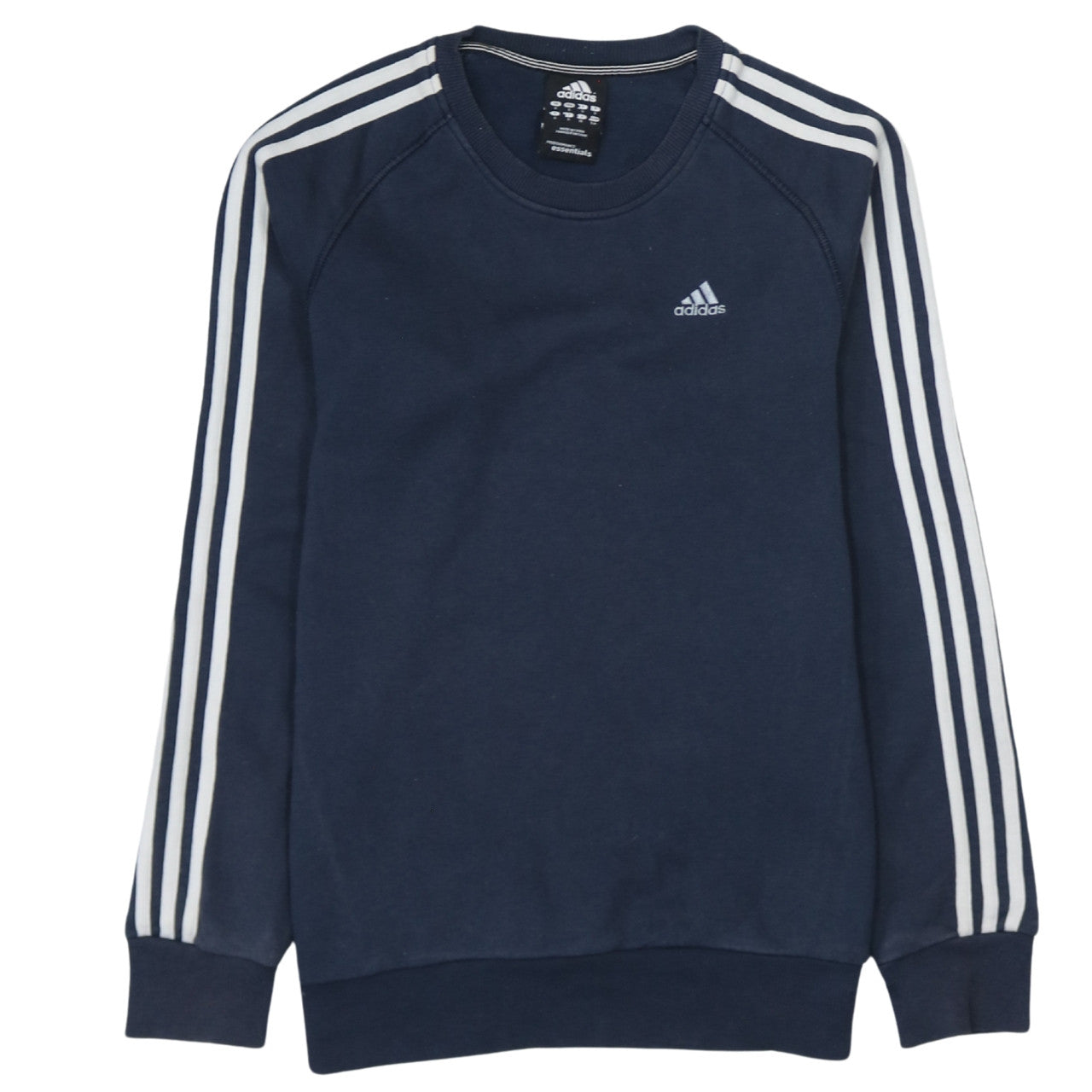 Adidas Men's Blue Crew Neck Pullover Sweatshirt Size S