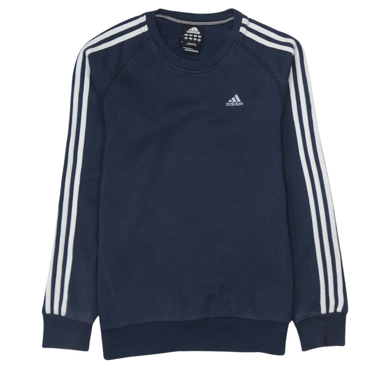 Adidas Men's Blue Crew Neck Pullover Sweatshirt Size S