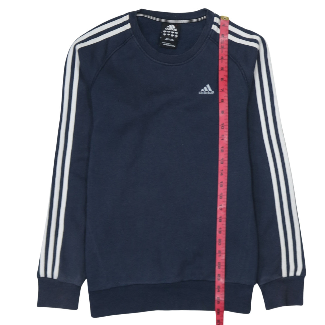 Adidas Men's Blue Crew Neck Pullover Sweatshirt Size S