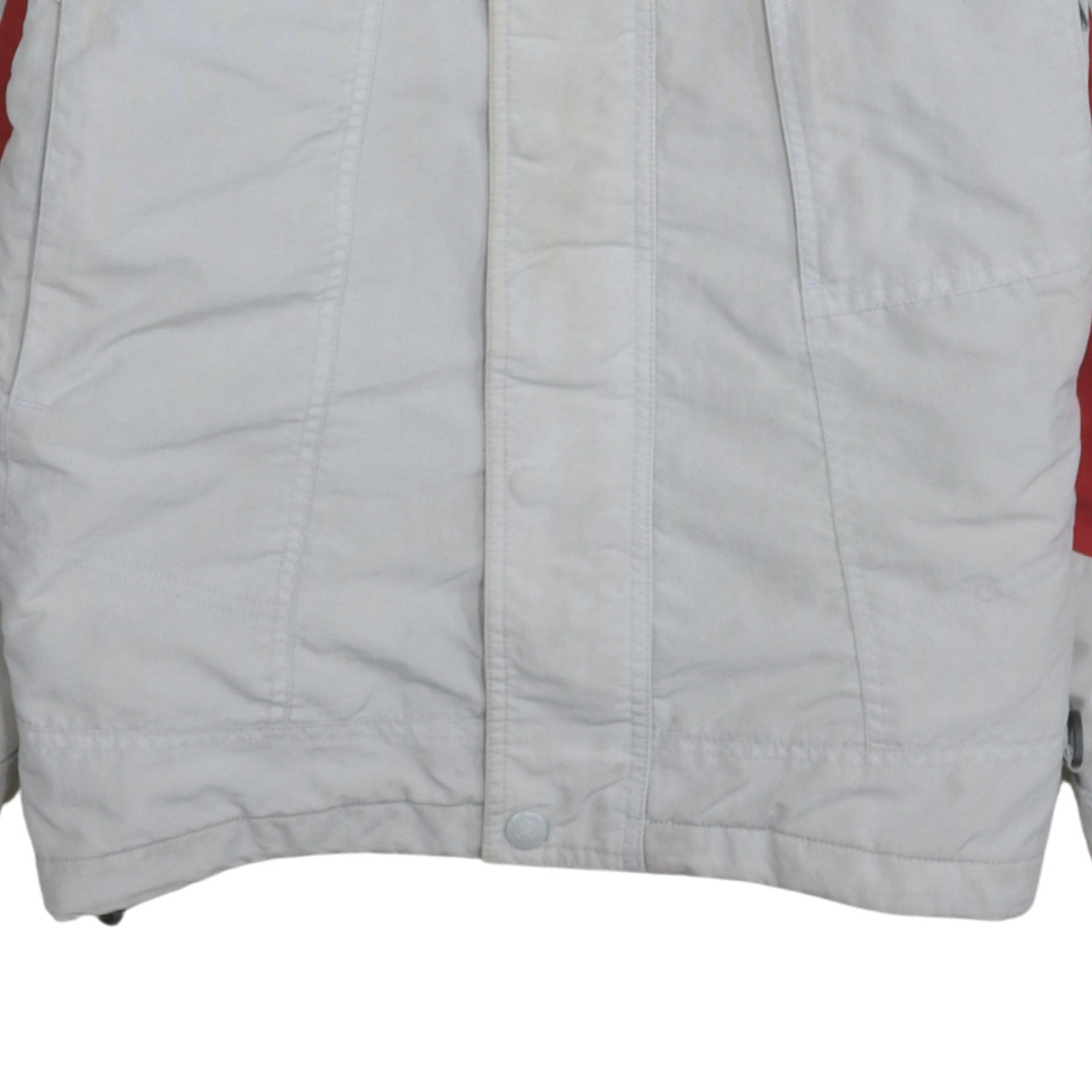 Columbia Men's Grey Red Hooded Parka Winter Jacket Size M
