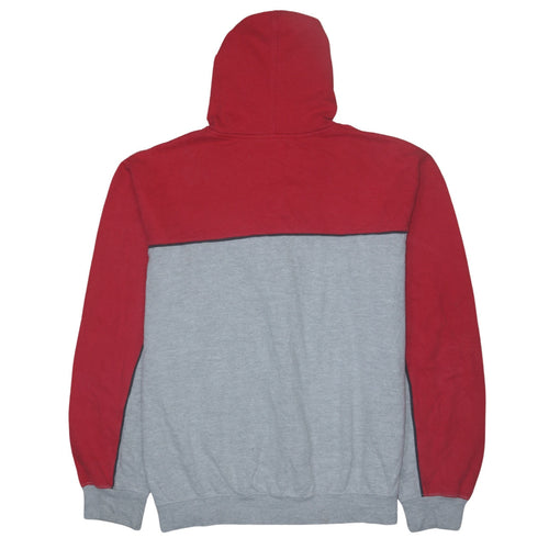 Kappa Men's Red Grey Full Zip Hoodie 3XL Regular Fit