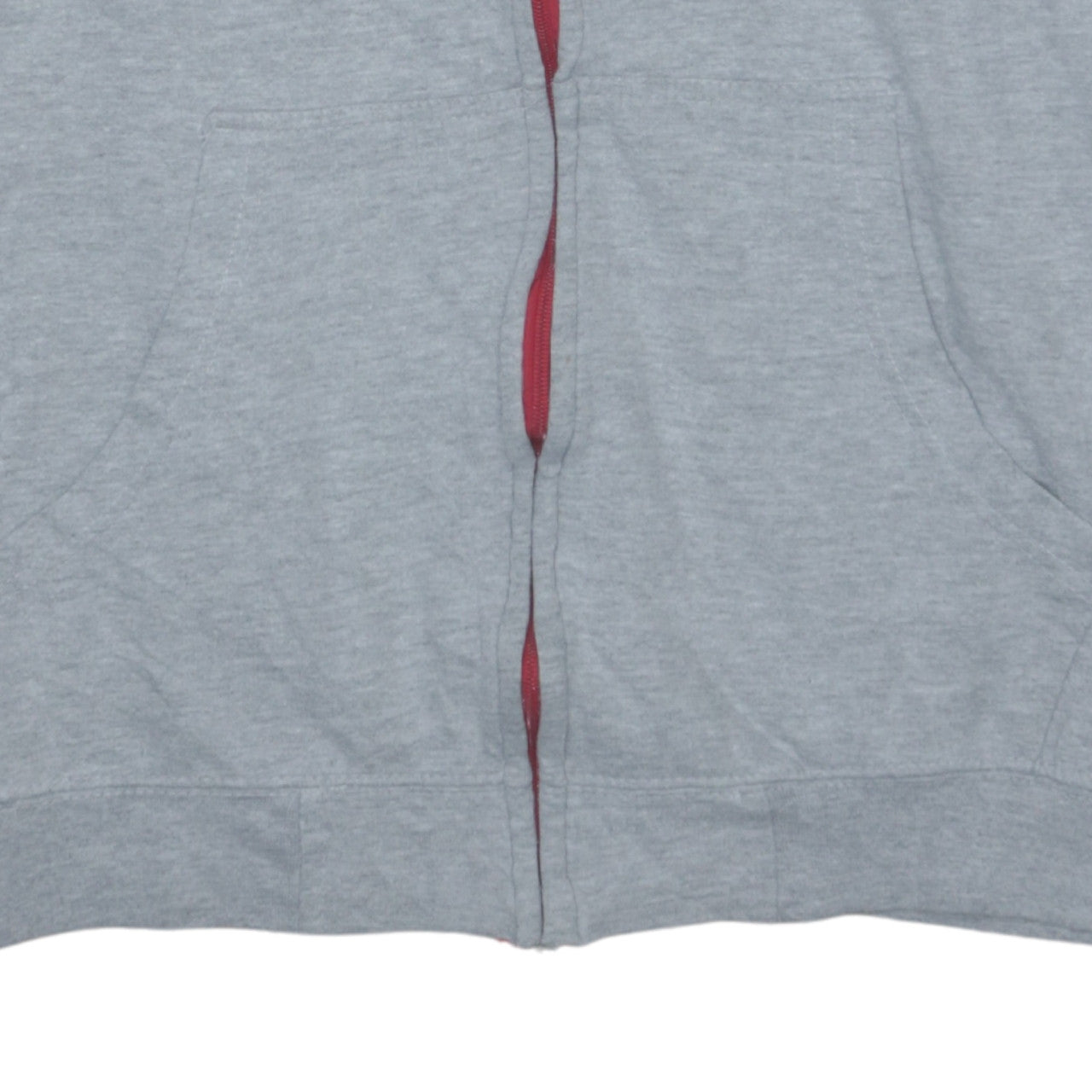 Kappa Men's Red Grey Full Zip Hoodie 3XL Regular Fit