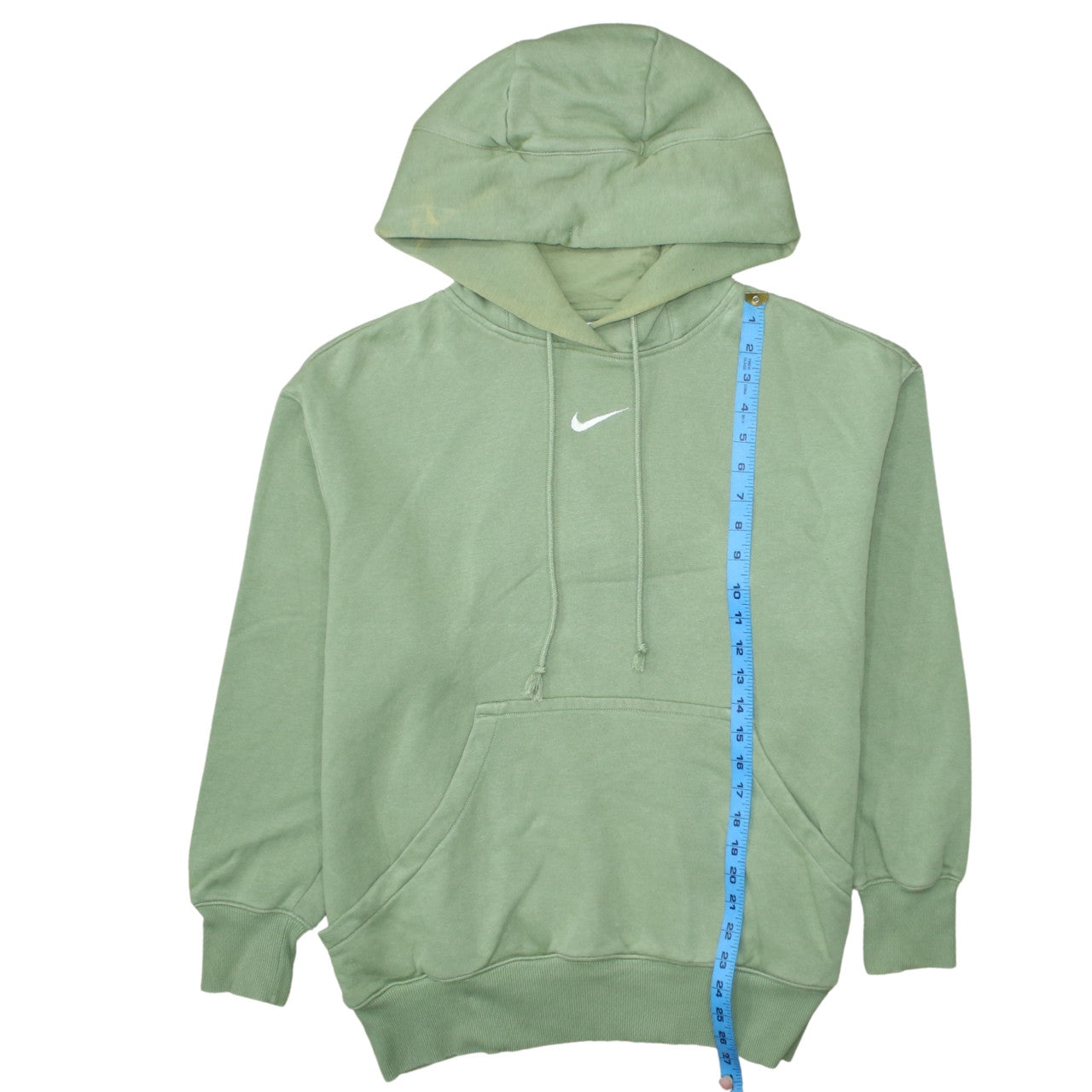 Nike Men's Green Pullover Hoodie Size S Fleece Regular Fit