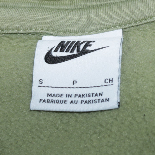 Nike Men's Green Pullover Hoodie Size S Fleece Regular Fit