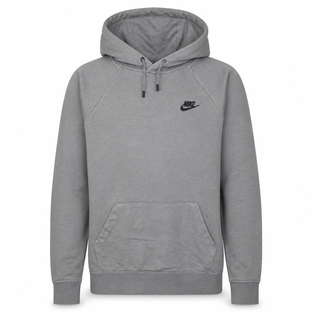 Front view of Nike Men's Grey Pullover Hoodie S Regular Fit Sportswear
