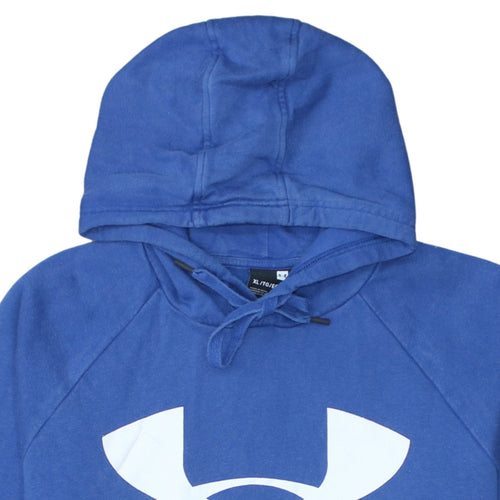 Under Armour Mens Blue XL Pullover Hoodie Sweatshirt with Logo
