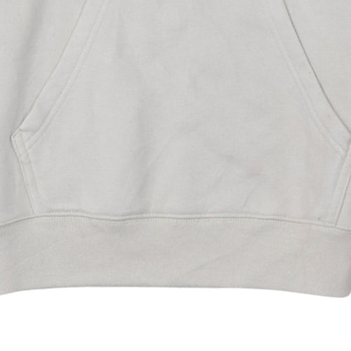 Champion Men's Beige Small Pullover Hoodie Logo Sweatshirt