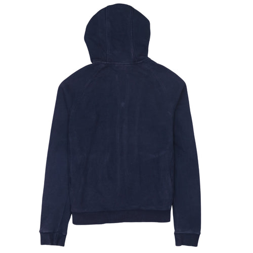 Lacoste Sport Women's Navy Full Zip Hoodie Size 6 Cotton Blend