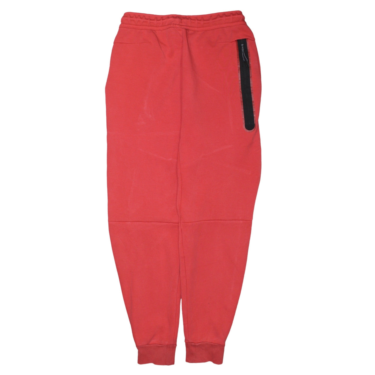 Nike Men's Red Jogger Sweatpants S Regular Fit Fleece Tapered Trousers