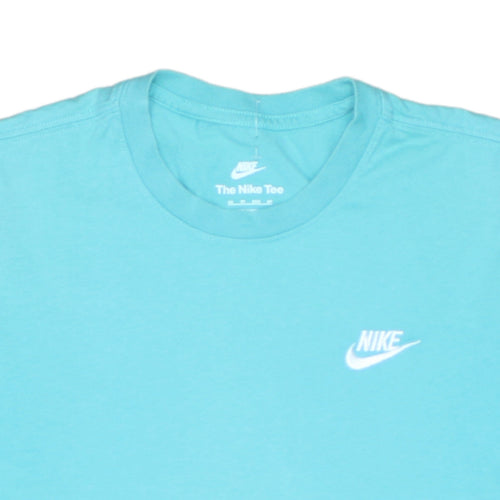 Nike Men's Blue XS Crew Neck Cotton T-Shirt