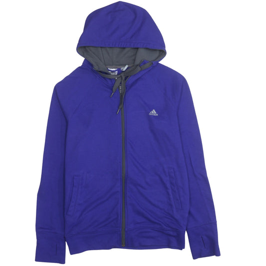 Adidas Women’s Blue XL Full Zip Hoodie Sweatshirt Casual