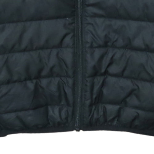 Ellesse Women Black Hooded Puffer Jacket M Quilted Lightweight