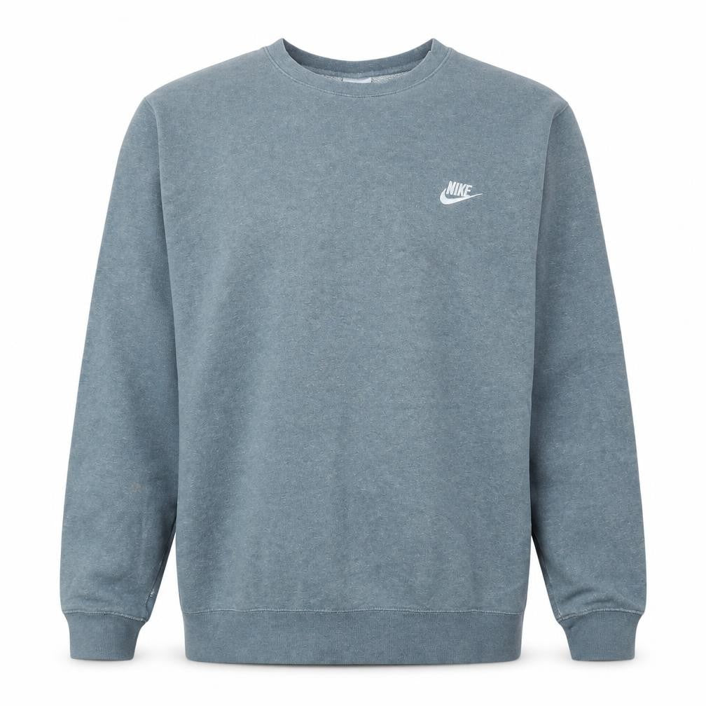 Front view of Nike Men's Grey XL Crew Neck Pullover Sweatshirt