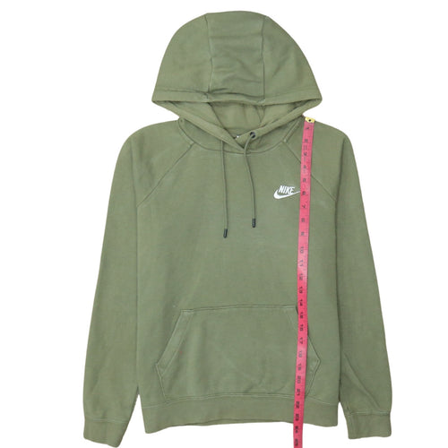 Nike Men's Green Pullover Hoodie M Sports Fleece Logo Sweatshirt