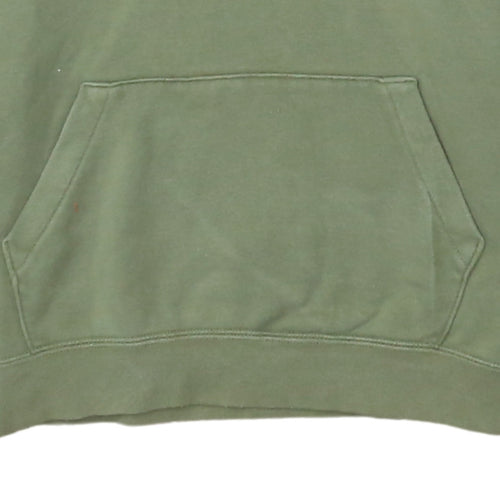Nike Men's Green Pullover Hoodie M Sports Fleece Logo Sweatshirt