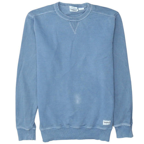 Timberland Men's Blue Regular Fit Cotton Pullover Sweatshirt Size S