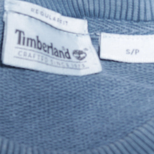 Timberland Men's Blue Regular Fit Cotton Pullover Sweatshirt Size S