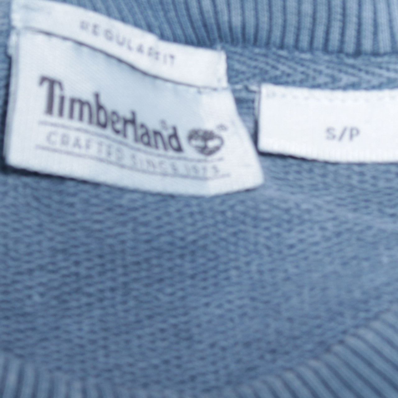 Timberland Men's Blue Regular Fit Cotton Pullover Sweatshirt Size S