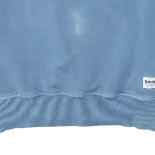 Timberland Men's Blue Regular Fit Cotton Pullover Sweatshirt Size S