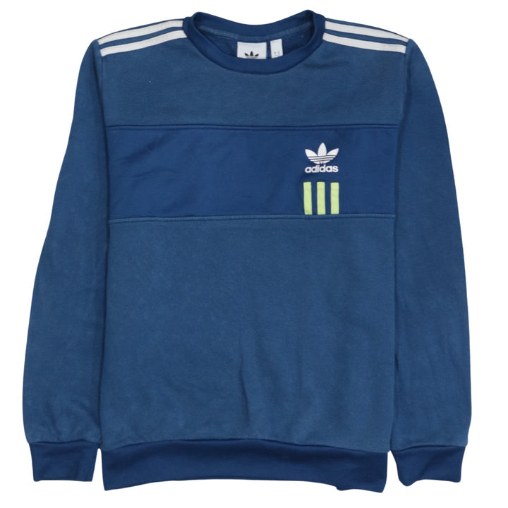 Adidas Men's Blue Crew Neck Pullover Sweatshirt Size M