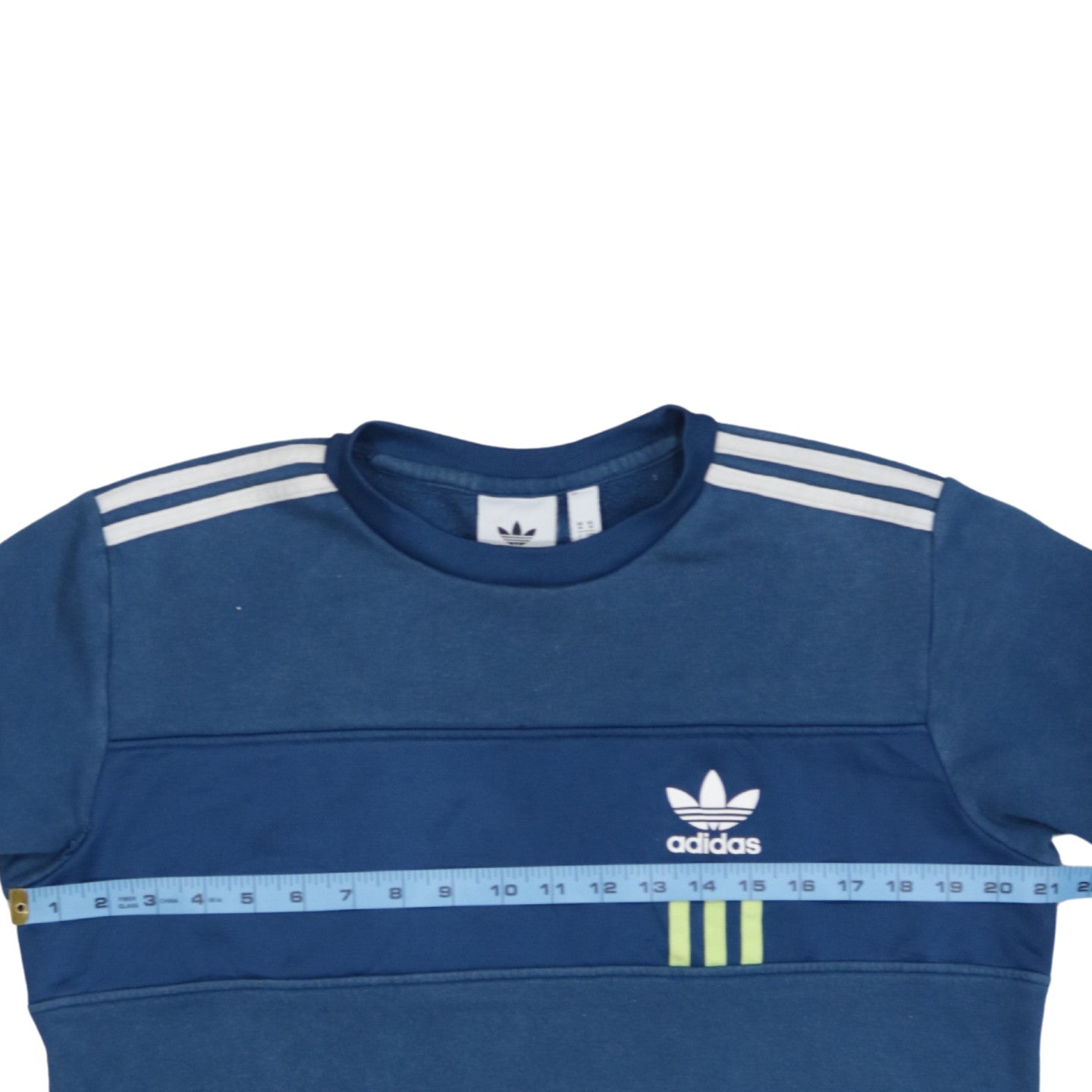Adidas Men's Blue Crew Neck Pullover Sweatshirt Size M