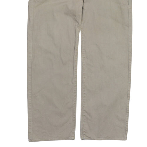 Calvin Klein Mens Beige Straight Jeans W30 L32 100% Cotton