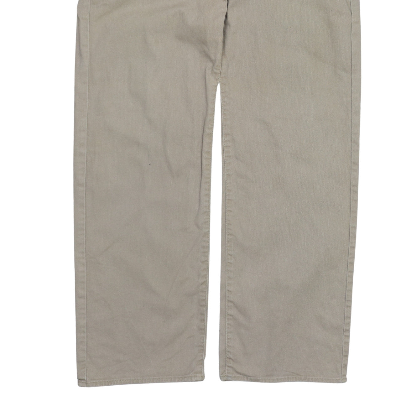 Calvin Klein Mens Beige Straight Jeans W30 L32 100% Cotton