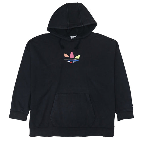 Adidas Women Black Hoodie Size 18 Pullover Hooded Sweatshirt