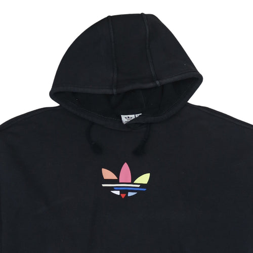 Adidas Women Black Hoodie Size 18 Pullover Hooded Sweatshirt