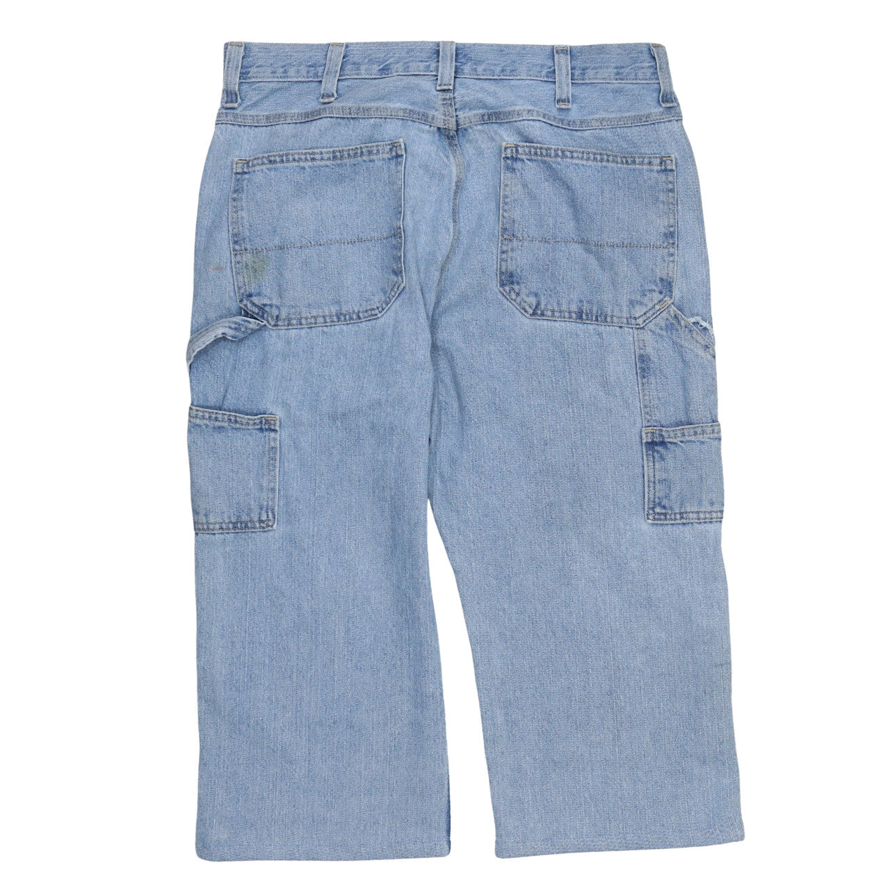 Faded Glory Men's Blue Denim Cargo Shorts Size 34 Regular Fit