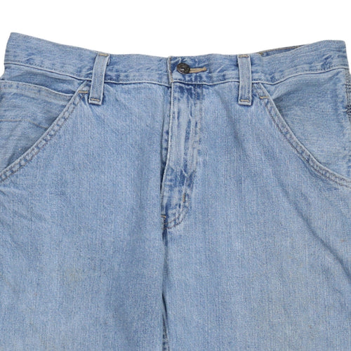 Faded Glory Men's Blue Denim Cargo Shorts Size 34 Regular Fit