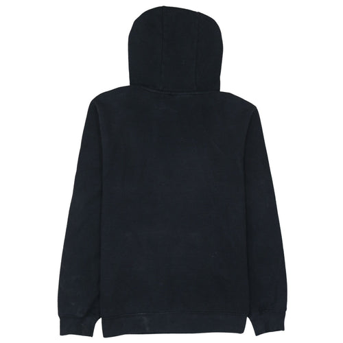 Fila Mens Black Pullover Hoodie L Logo Print Long Sleeve Casual