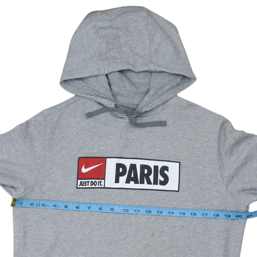 Nike Men’s Grey Paris Pullover Hoodie Medium Graphic Fleece