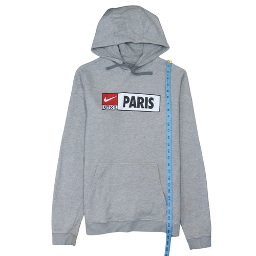 Nike Men’s Grey Paris Pullover Hoodie Medium Graphic Fleece