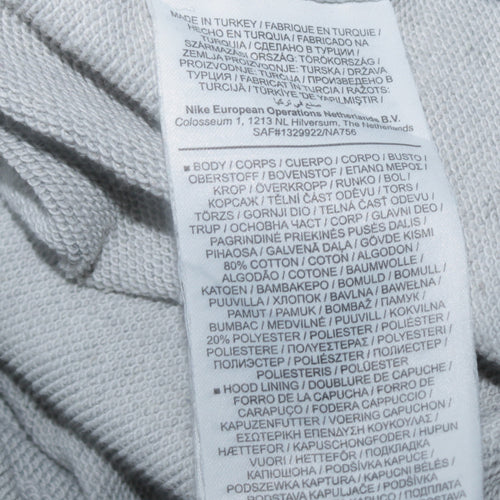Nike Men’s Grey Paris Pullover Hoodie Medium Graphic Fleece