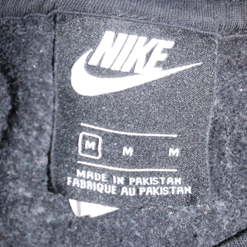 Nike Men's Black M Crew Neck Pullover Sweatshirt Logo Fleece
