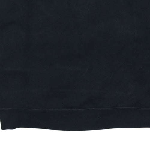 Nike Men's Black M Crew Neck Pullover Sweatshirt Logo Fleece