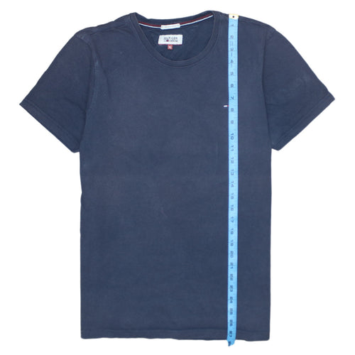 Tommy Hilfiger Denim Men's Blue XL Crew Neck Cotton T-Shirt