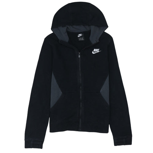 Nike Boys Black Full Zip Fleece Hoodie XL 13-15 Years
