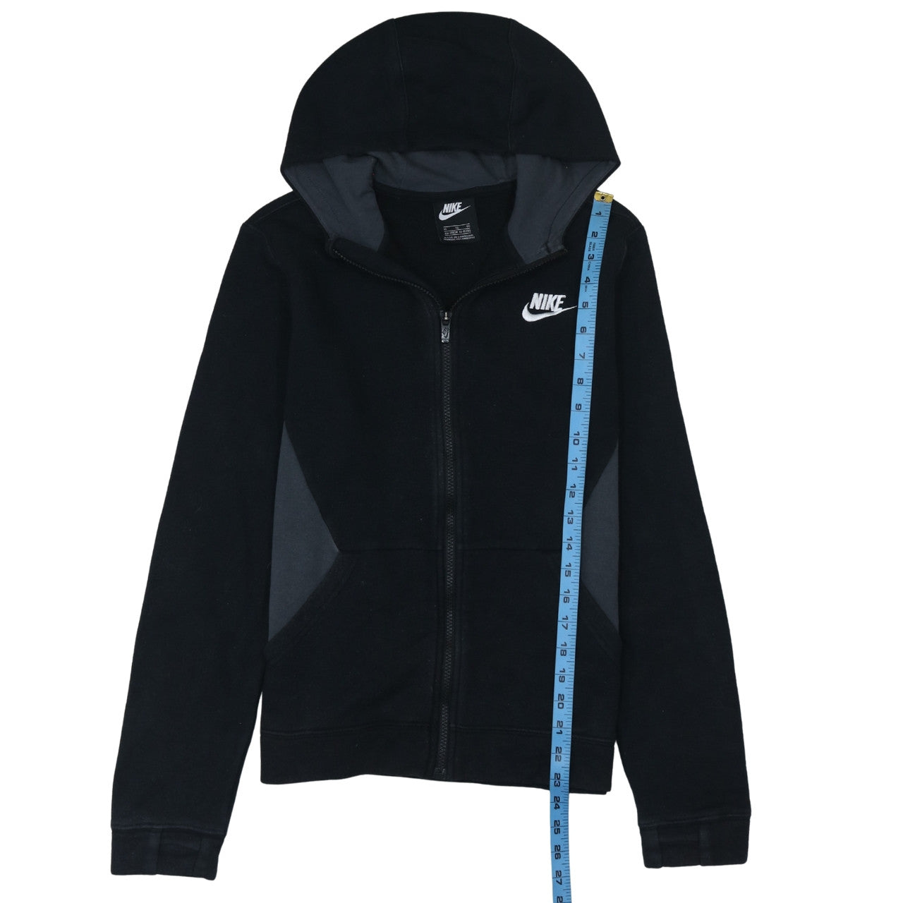Nike Boys Black Full Zip Fleece Hoodie XL 13-15 Years