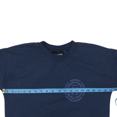Harry Potter Women's Navy Sweatshirt by George Size S 8-10 Crew Neck Dumbledore's Army
