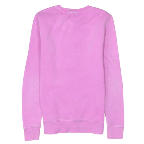 Tommy Hilfiger Women Pink XXS Pullover Sweatshirt Logo Cotton