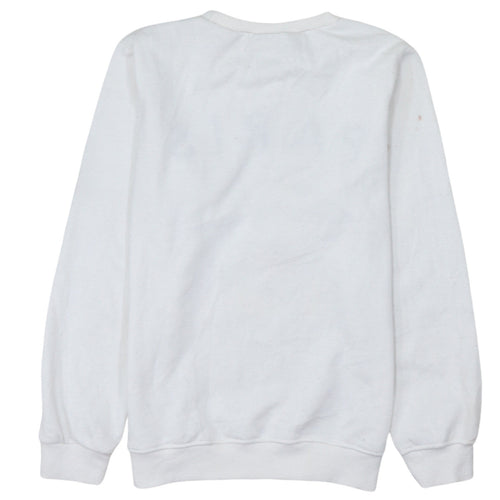 Disney Mickey Mouse Paris White Women's Small Pullover Sweatshirt