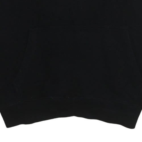Calvin Klein Jeans Womens Black M Pullover Hoodie CK Logo Cotton