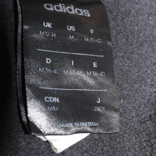 Adidas Womens Black 1/4 Zip Sweatshirt Size M 12-14 Athletic Fit